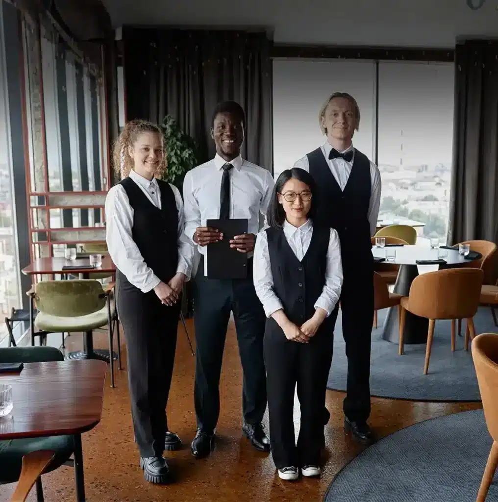 Personal in einem Hotel